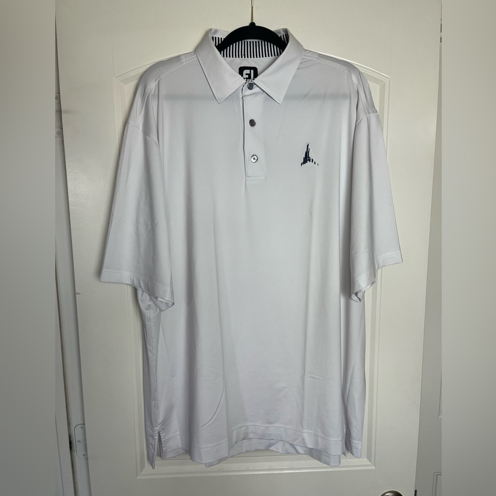Footjoy Men's White Polo Shirt XXL
